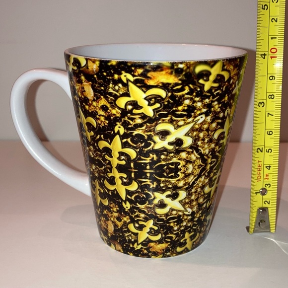 NEW Fleur de Lis Black and Gold New Orleans Mug Limited Edition Collectible Cup - Picture 7 of 11